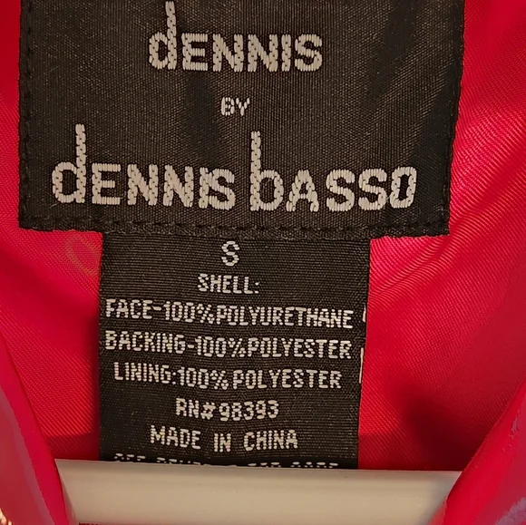 Jones New York Dennis Blasso Red Trench Coat Size S - Picture 2 of 6